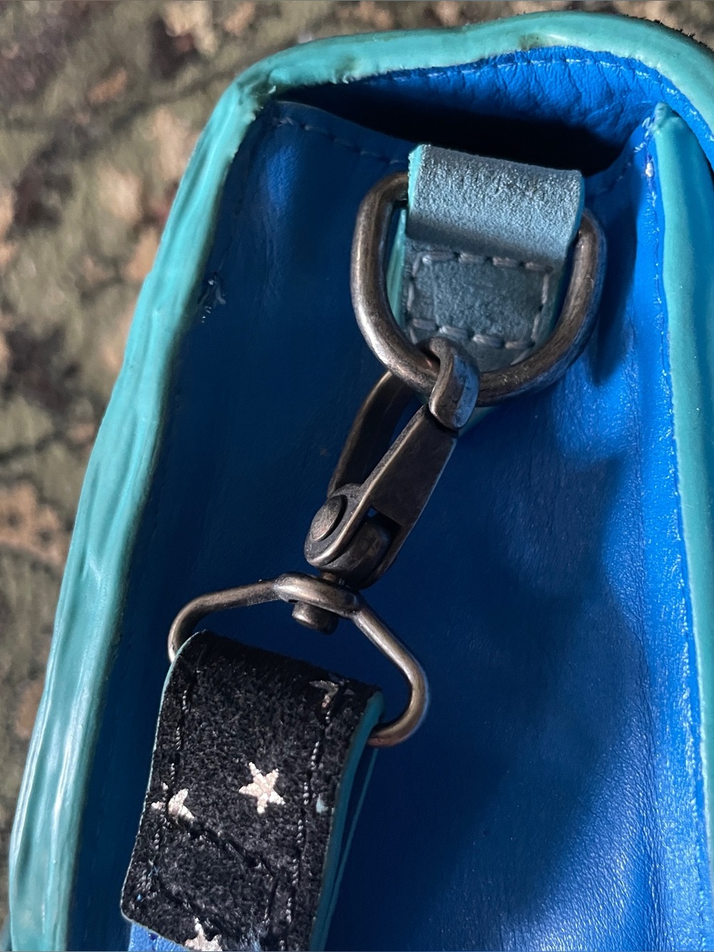 John Fluevog Blue and Silver Star Wallet and Bag Set - Picture 11 of 16